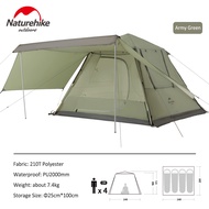 Naturehike Ango 4เต็นท์อัตโนมัติ4คน UFP50 + โพลีเอสเตอร์210T กันน้ำ PU2000mm 2.2 * * * * * * * * 2.4