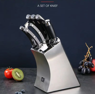 ชุดมีดสแตนเลสด้ามดำ 7 ชิ้น จาก Zwilling