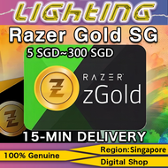 Razer Gold SG PIN SGD 5~SGD 300✨Singapore Razer Gold Gift Card Direct PIN Redeem Code✨LIGHT 24/7 Ema