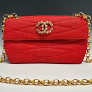 Chanel Vintage中古雕花珍珠手袋 bag