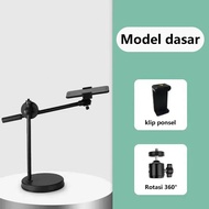 Dudukan ponsel desktop Penyangga Ponsel Meja Tripod Khusus Pengambilan Gambar dari Atas Penyangga Ta