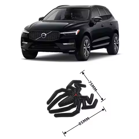 2pc 3D Metal Black Widow Spider Logo Car Sticker For volvo xc60 s80 xc90 s60 v70 C30 C70 S40 S60 S80