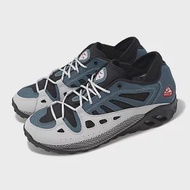 Nike 越野跑鞋 ACG Air Exploraid 男鞋 灰 綠 皮革 襪套 氣墊 抓地 郊山 運動鞋 FJ1920-001