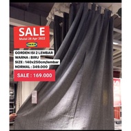 Minimalist curtains / ikea lenda / ikea curtains / minimalist blue ikea lenda