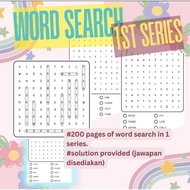 Word Search Puzzle 1st Series - English word 200 pages