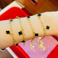 KMDGold สร้อยข้อมือ1สลึง ลายตัน ทองแท้ขายได้จำนำได้ พร้อมใบรับประกัน