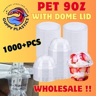 [WHOLESALE] FPC 9OZ ICE CREAM PET CUP 1000PCS WITH DOME LID / CAWAN AIS KRIM / CAWAN PET 9OZ