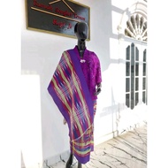 Songket Harungguan Premium Siantar Warna Ungu Duma