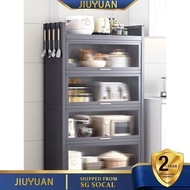 JY SSL Kitchen Cabinet Storage Cabinet Shelf with Door, Floor Multi-functional Microwave Oven, Electrical Appliances, Cupboard JP
