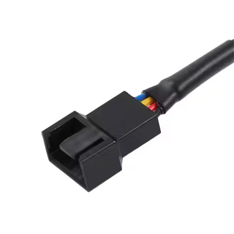 CPU Fan Connector Plug Backword PWM Extension Cable 4 PIN Power Cables Fan Extension Cable 3 Pin Cab