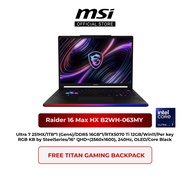 MSI Raider 16 Max HX B2WH-063MY Gaming Laptop (U7-251HX/16GB*1 DDR5/1TB*1 SSD/RTX 5070TI/16" QHD/W11