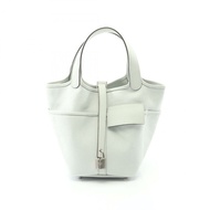 愛馬仕 Picotin Lock PM Cargo 手提包 K Toile Goeland Swift 灰色鉑金 SHW