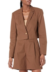 The Drop Women's Karina Cropped Boxy Blazer