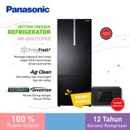 Panasonic NR-BX471CKPD Kulkas 2 Pintu Bottom Freezer + Inverter + Prim