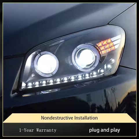 Headlights For Toyota RAV4 Head Light 2009-2012 RAV 4 Angel Eyes Design LED DRL Projector Lens DRL F