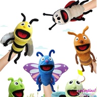 VALENTINE1 Plush Dragonflies Hand Puppet, Dragonflies Sensory Toys Animal Insect Hand Puppet, Role-Playing Cartoon Plush Bees Hand Finger Story Puppet Kindergarten