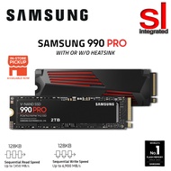 Samsung 990 Pro Gen4 NVMe M.2 Internal SSD - [1TB/2TB/4TB [With or Without Heatsink]