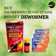 [RCG AGRIVET] THUNDERBIRD BEXAN XP 10ML / GAMEFOWL / PARA SA MANOK PANABONG + 3 PCS DEWORMER
