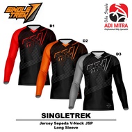 Singletrek JSP D1/D2/D3 V-Neck Long Sleeve Cycling Jersey
