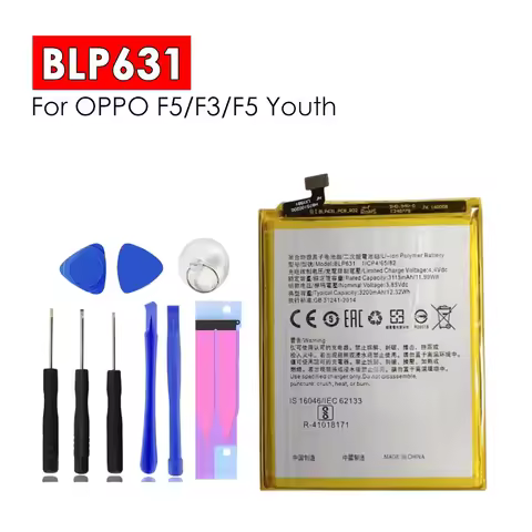 For Oppo F3 CPH1609 F5 F5P CPH1723 CPH1727 Youth CPH1725 A73 A75 A77 CPH1715 BLP631 3115mAh Mobile P