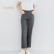 Eyouth 10114 Women EaseFit Straight Pants ladies Office pants