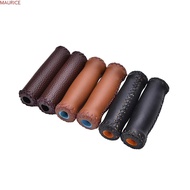 MAURICE Vintage Bicycle Grips Folding Folding Bicycle Parts Handlebars Cover Artificial Leather Mountain Bike City Bike Retro Cycling Grip