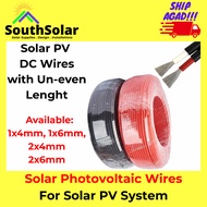 Un-even length - Solar PV DC wires 4mm 6mm single twincore 4mm cable 6mm cable dc cable
