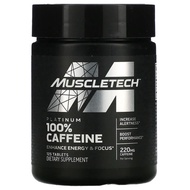 Muscletech, Platinum 100% Caffeine, 220 mg, 125 Tablets