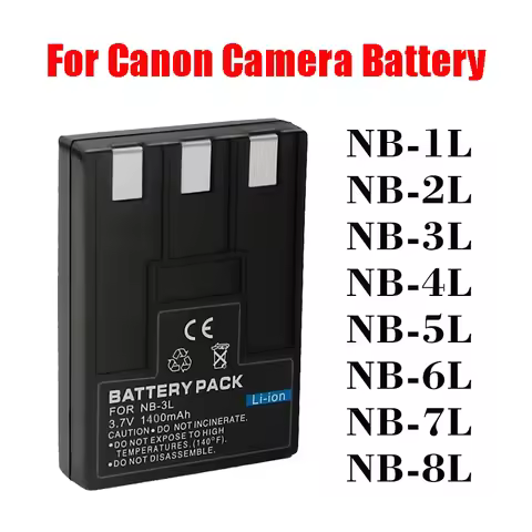 NB-6L NB-1L NB-3L Battery For Canon Powershot A2300 A2400 A2600 A3100 A3200 A3300 g5x N100 Ixus 300 