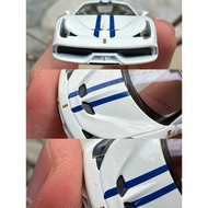 Jingshang Kyosho 1/64 Ferrari 458 Speciale 458 SP White Black Wheel Twelve Bullets 12 Bullets Unasse