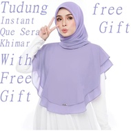 Edisi raya Tudung Instant Que Sera Khimar ala Permaisuri Agung Khimar Edina khimer adina