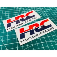 J076 [x2pcs] New HRC Honda Racing DECAL HRC HONDA