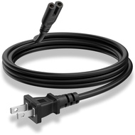 Kabel Kuasa TV 2 Pin Serasi dengan Samsung, LG, TCL, Sony, Apple, Smart Roku, Vizio, Insignia, Sharp