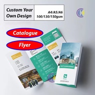 Custom Flyer Catalogue Printing A6/A5/A6 Booklet Photo Print iklan catalog cetak Customized flyer