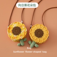 MZB 1 Piece Finished Product Youth Campus Handmade Finished Product Flower Unisex Bag Shepherd Threa