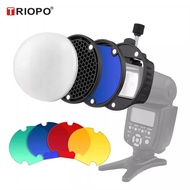 TRIOPO MagDome Color Filter Reflector Honeycomb Diffuser Ball Photo Accessories Kits For GODOX TT600