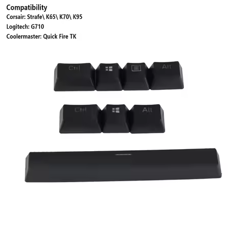 Razer 6.0u Corsair Logitec 6.5u Space Bar PBT Keycaps Double Shot Supplementary Row1 Caps Ctrl Alt W