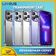 LIKGUS Transparent Aurora Series Shockproof Casing Phone Cover for Apple iPhone 14 Pro Max / iphone 14 Plus /  iphone 13 Pro Max / iphone 12 Pro Max /  Case Protect  TPU Casing Shockproof