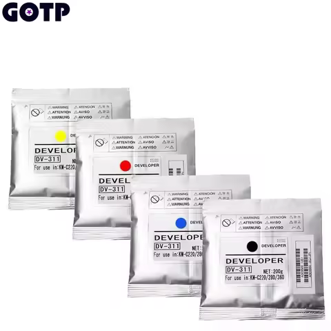 4PCS/1Set DV311 For Konica Minolta bizhub C220 C280 C360 Developer Japan Color Copier New Compatible