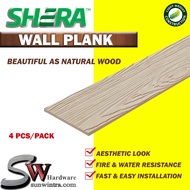 SW SHERA PLANK (WALL) UNCOLORED TEAK TEXTURE/PAPAN PAGAR/PLANK 8MM X 150MM X 1500MM (4 PCS)