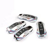 Fine Car Key Case Car Key Fob Cover ABS Key Fob Protector Suitable for Macan 718 Cayenne Cayman Pana