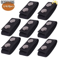 GESH1VX65 1/4/8Pcs Belt Keeper Durable Double Snaps Sports Nylon Strap