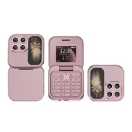 I17 Mini Có Thể Gập Lại Điện Thoại Dual SIM 1.77 Màn Hình HD 2G Điện Thoại Di Động Có Đèn Pin Quay S