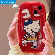 NaVVin Hello Kitty Shockproof Case for Samsung Galaxy A03 A03s A04 A04s A10 A10s A20 A30 A50 A50s A11 A21s A51 A71 4G A12 A22 A32 A52 A52s A72 A13 A23 A14 A34 A54 5G S21 Plus S22 S23 Ultra Cartoon Cute Soft Clear Soft Protective Cover Girl