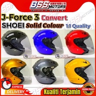 SHOEI JF3 J-Force 3 Solid Color Convert  Open Face Helmet SIRIM J Force3 CJ1 JF2 AX3 V10 J Force 3 S