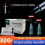 100pcs 5pcs 10pcs Facial Needle 32G2.5mm 32G4mm 32G13mm Disposable beauty needle