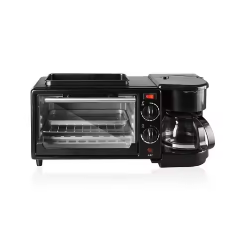 Multi-functional Fully automatic household coffee machine electrical bread breakfast machine 3 in 1 