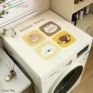 Cartoon Sunscreen Washing Machine Cover Mat Diatom Mud Absorbent Dustproof Multifunctional Bedside T