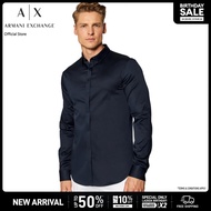 Armani Exchange เสื้อเชิ้ตผู้ชาย รุ่น 8NZCBD-ZN10Z-1510 สีกรมท่า
