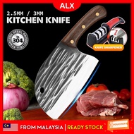 ALX Chopping Kitchen Knives 3mm Stainless Steel Blade Sharp Knife Fish Chicken Bone Chef Cutting Kni